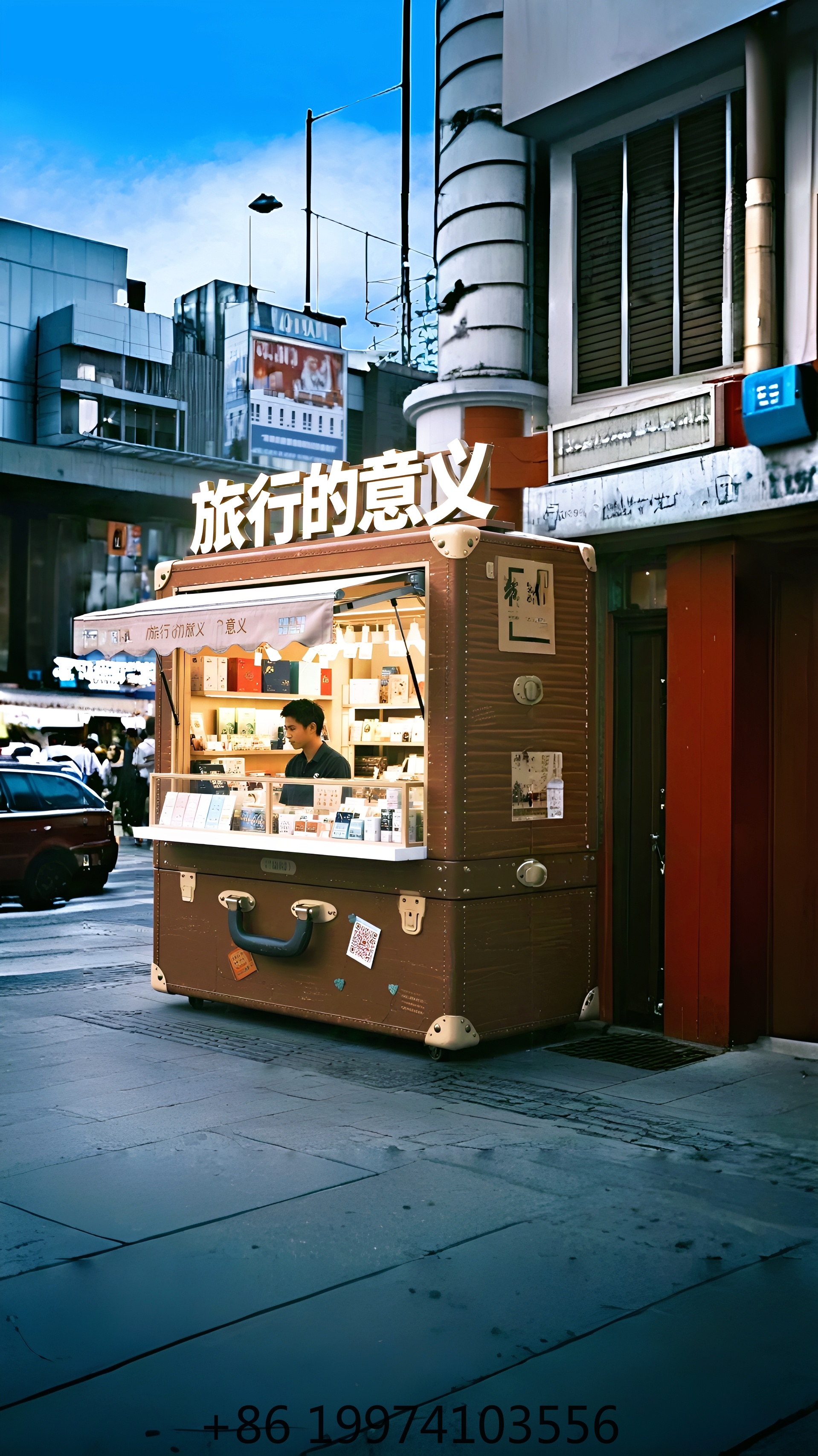 Coffee Equipment Service - Luggage Style Mobile Food Stall, Custom