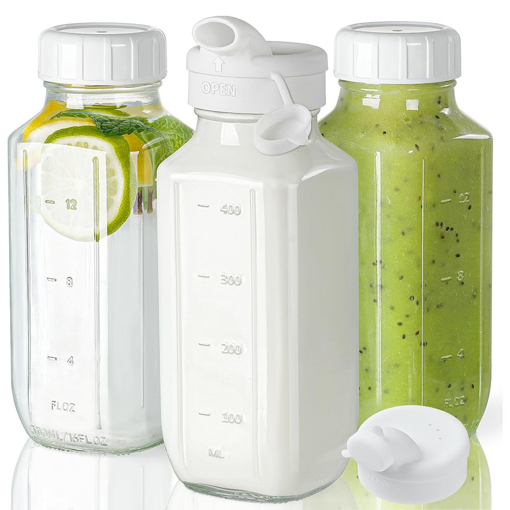 Glass Juice Bottles with Lids, - đánh giá và giá Bean Hopper Lid