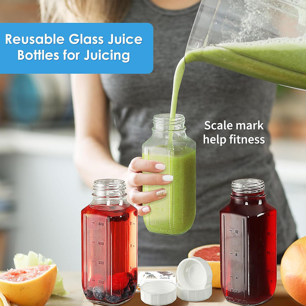 Glass Juice Bottles with Lids, - đánh giá và giá Bean Hopper Lid