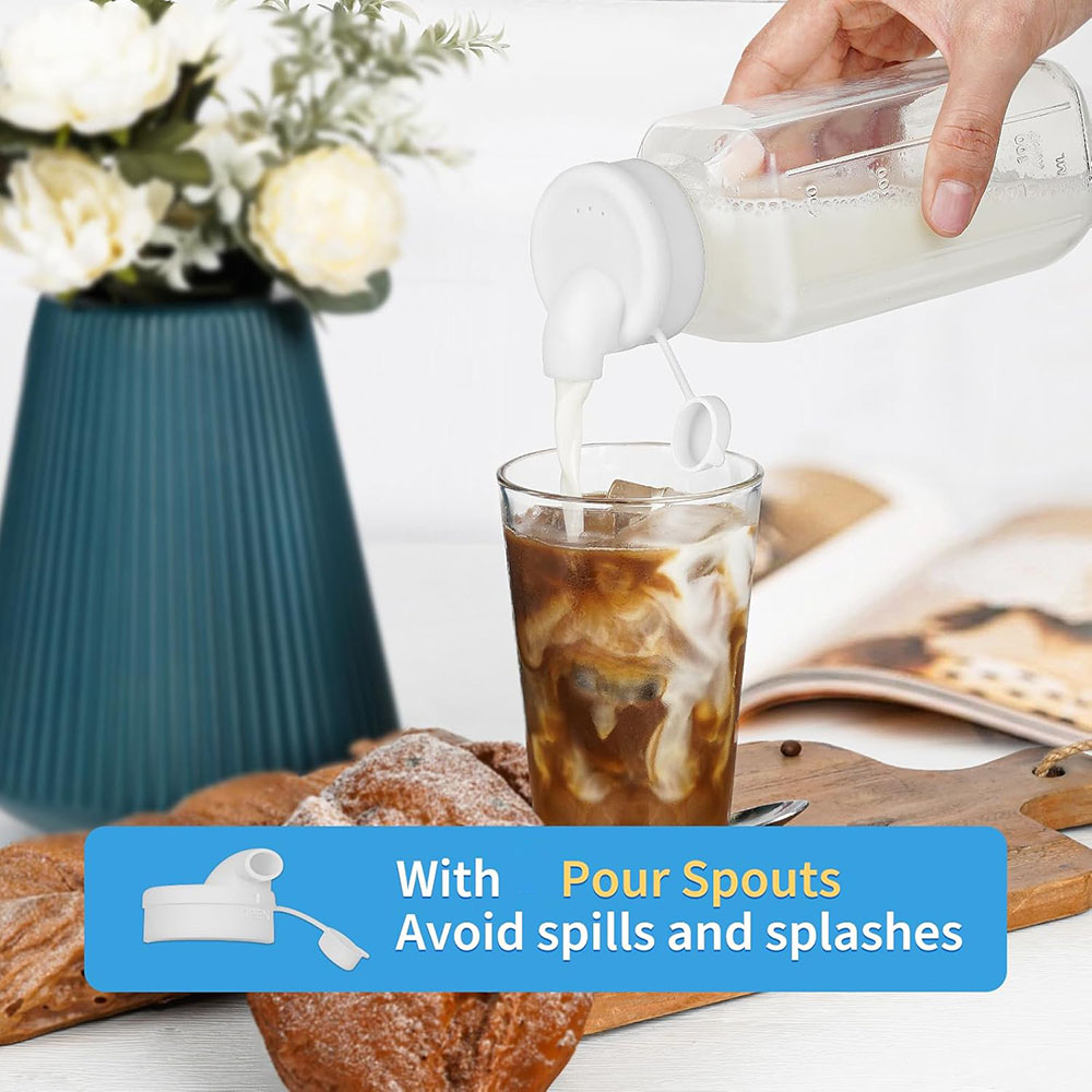 Glass Juice Bottles with Lids, - đánh giá và giá Bean Hopper Lid