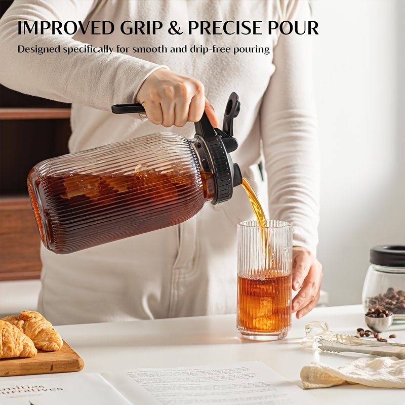 2PCS Glass Mason Jar Pitcher L - đánh giá và giá Bean Hopper Lid