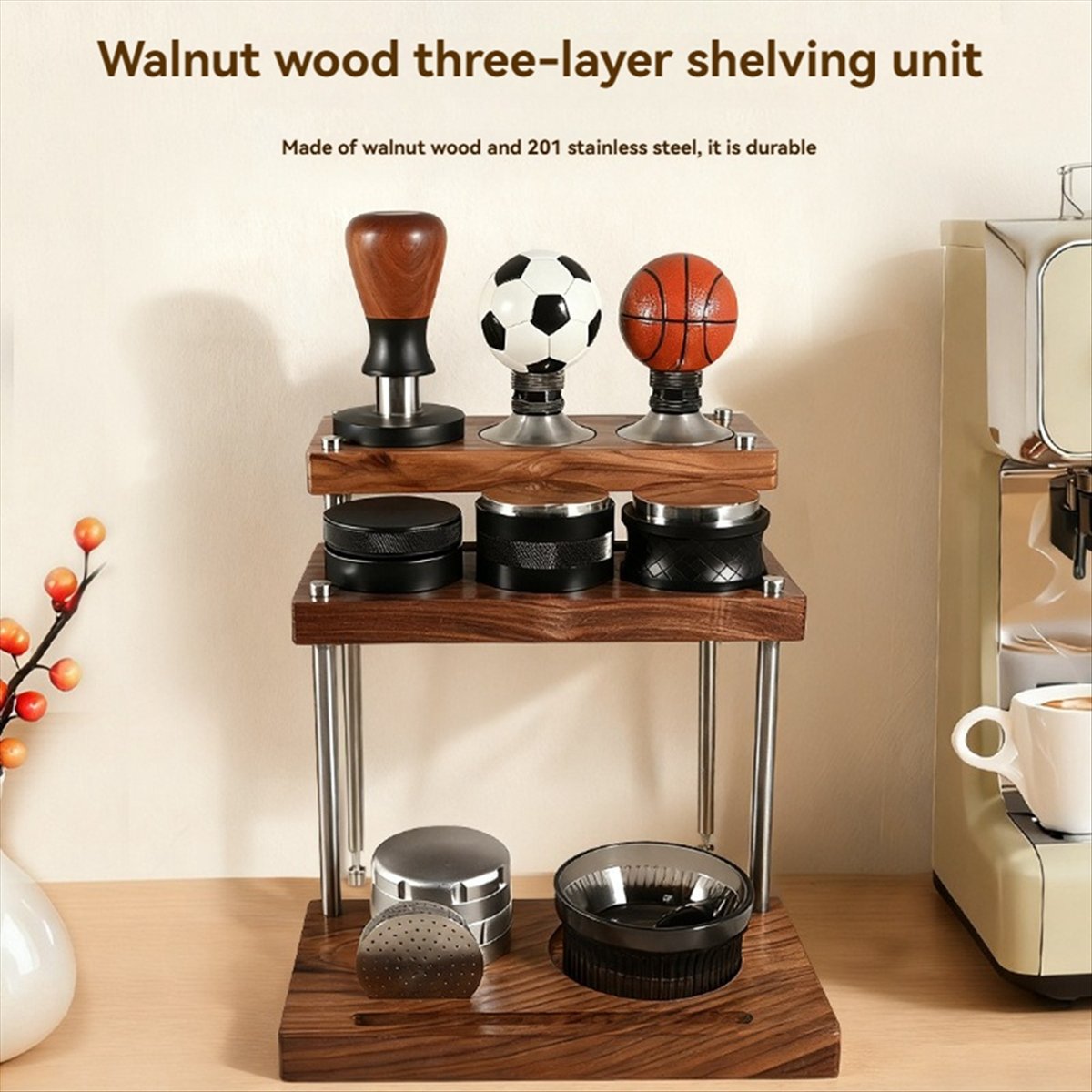 A38F Wooden Espresso Tamper Ho - đánh giá và giá Coffee Equipment And Tools