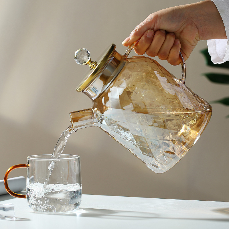 Glass Tea Kettle With Bamboo L - đánh giá và giá Bean Hopper Lid