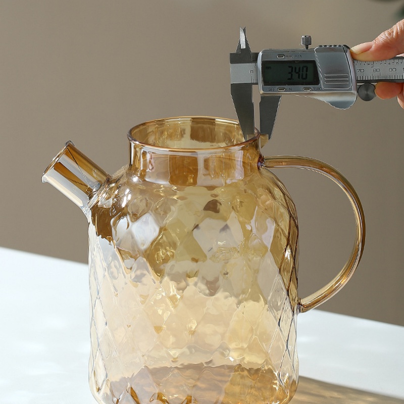 Glass Tea Kettle With Bamboo L - đánh giá và giá Bean Hopper Lid